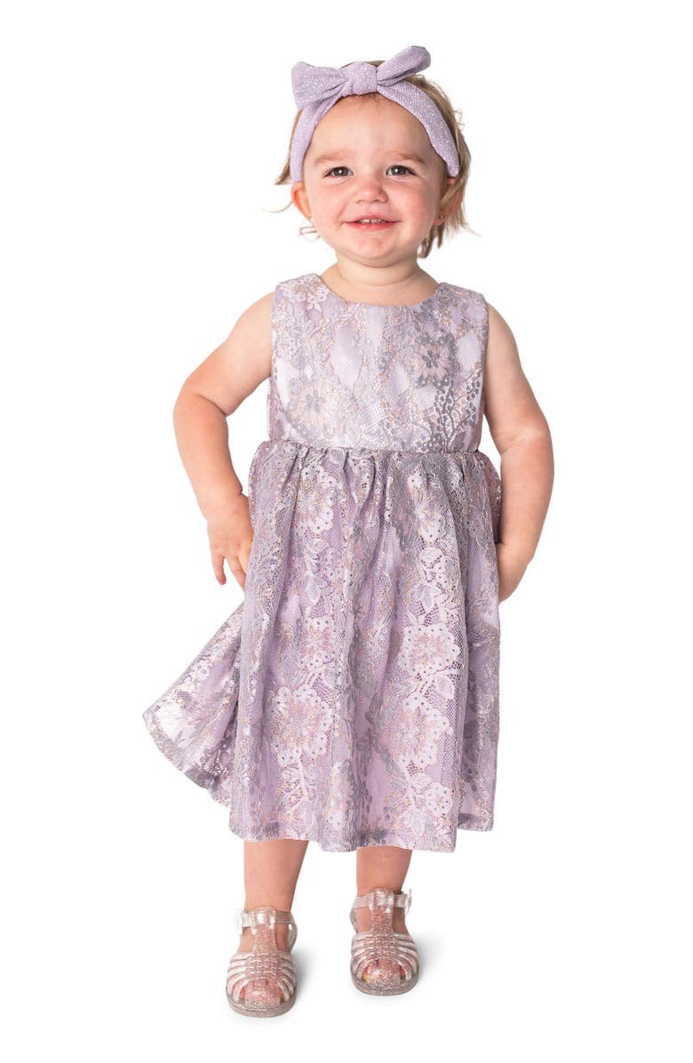 Popatu Kids' Sleeveless Lace Dress, Main, color, 