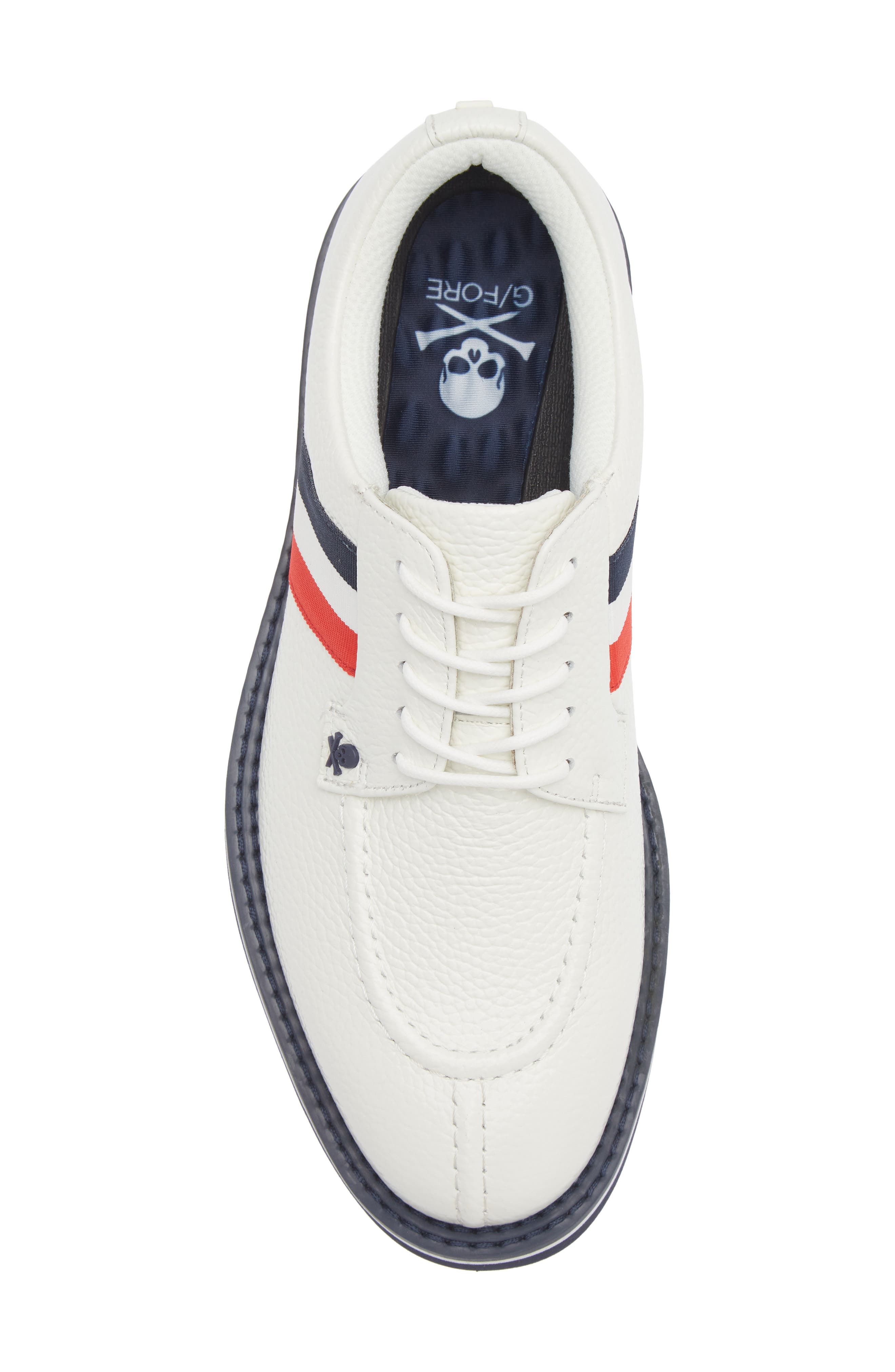 G/FORE Gallivan2R Split Toe Grosgrain Golf Shoe, Alternate, color, Snow