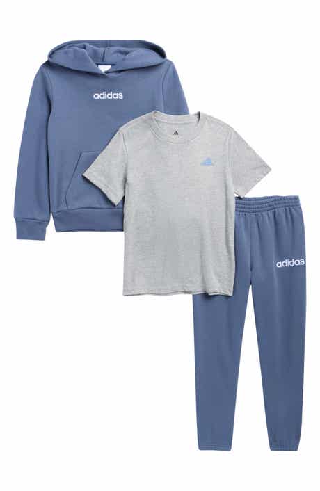 Kids' Logo Fleece Hoodie, T-Shirt & Pants Set