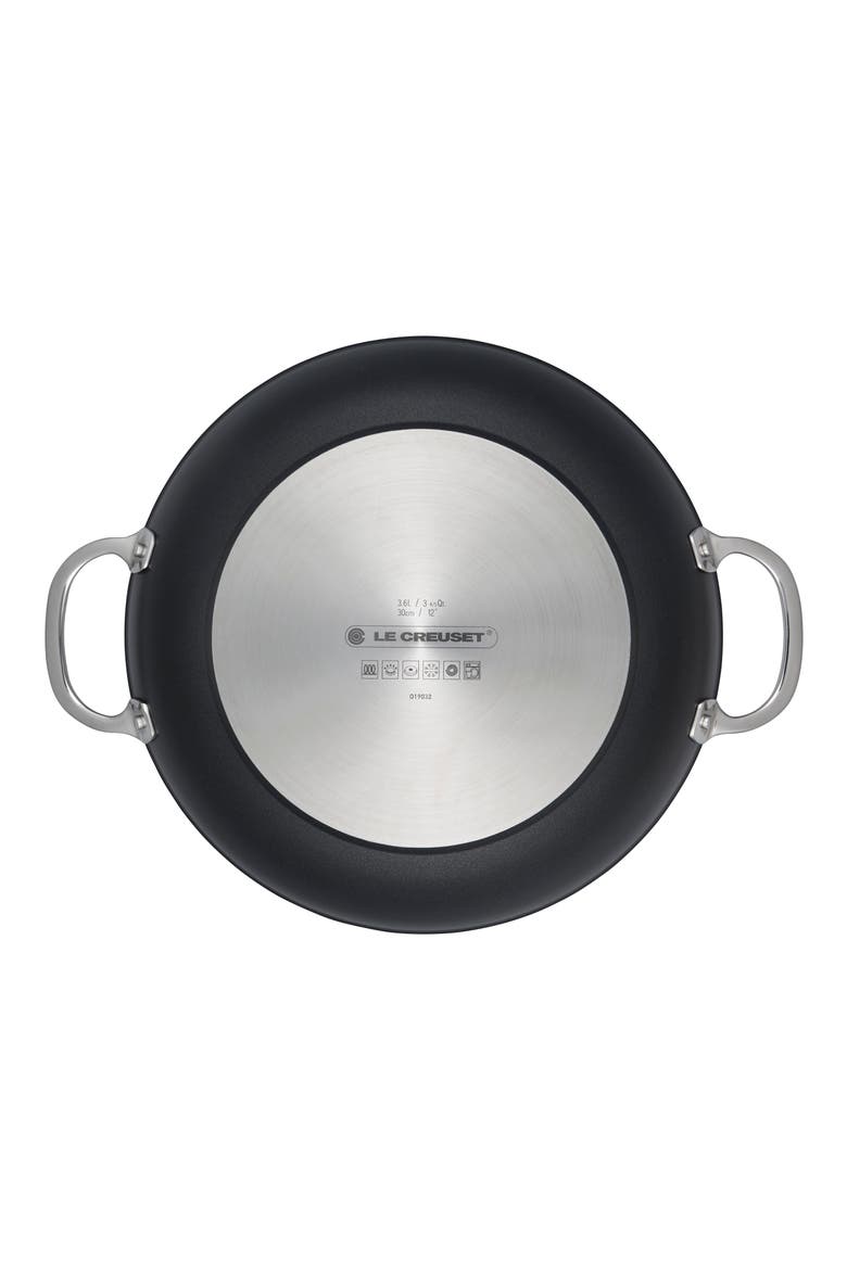 4-Quart Toughened Nonstick PRO Braiser & Lid, Alternate, color, BLACK