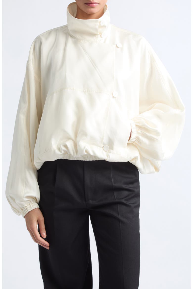 Silk Anorak, Main, color, CREAM