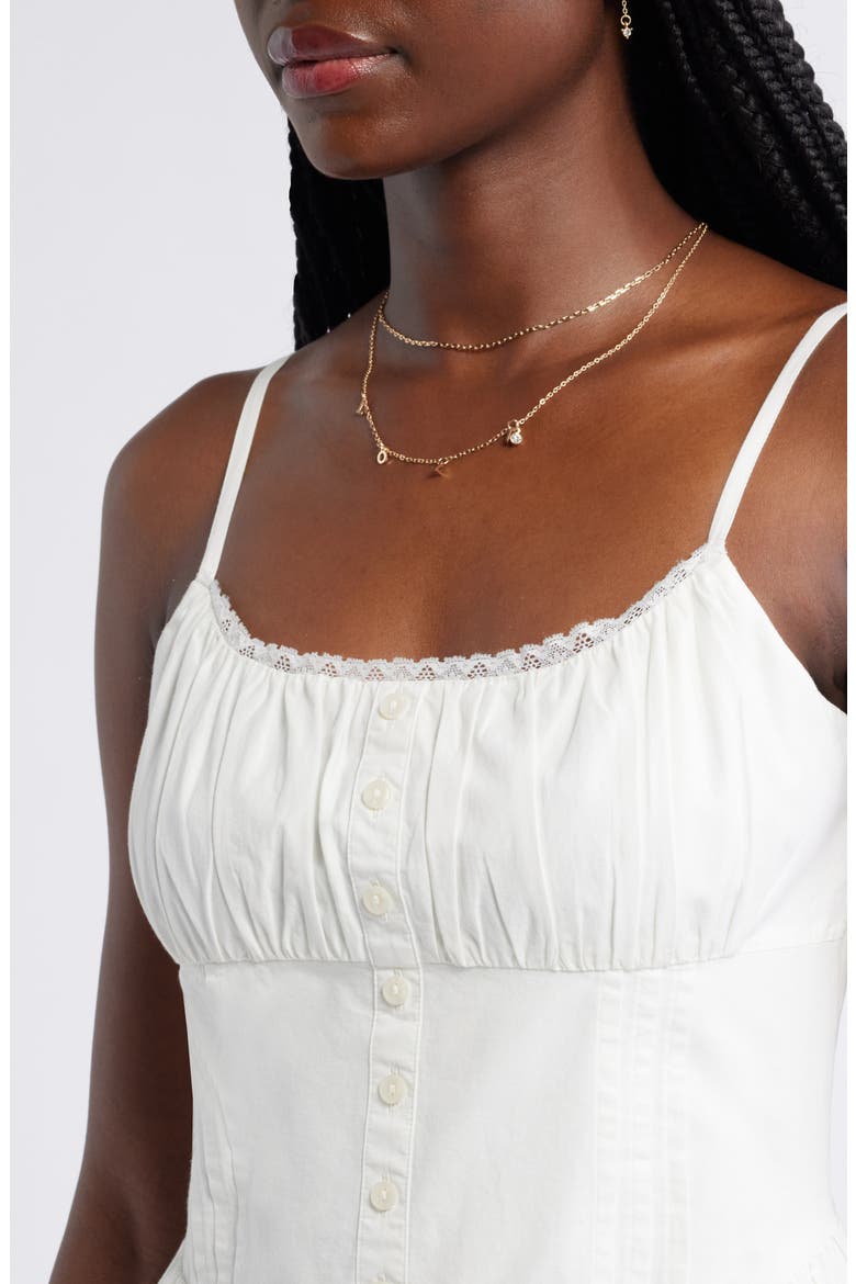Coquette Fit & Flare Minidress, Alternate, color, WHITE BLANC