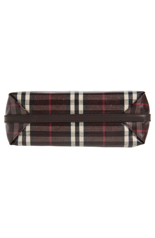 Burberry Small Highlands Coated Canvas Crossbody Bag In Brown