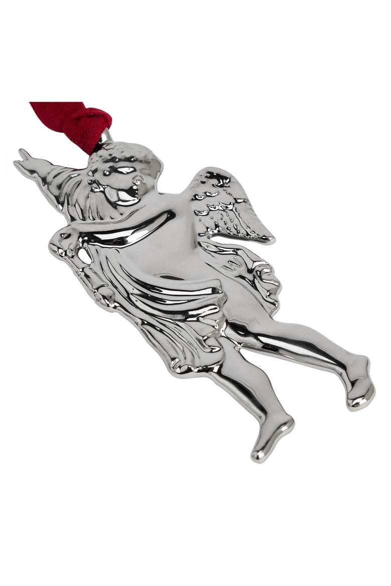 Festive Rafael Bone China Ornament, Alternate, color, SILVER