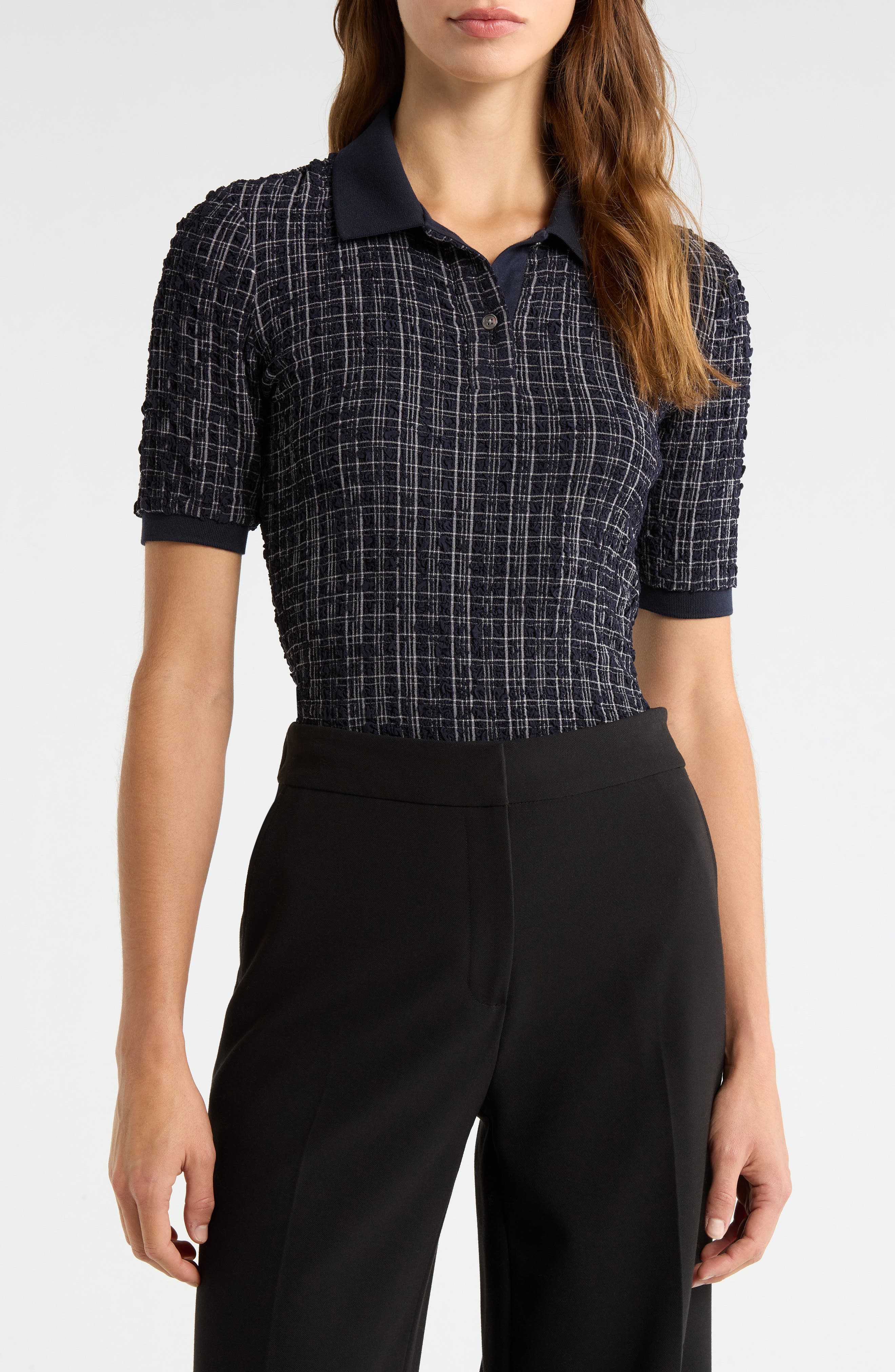 Benedetta Plaid Polo