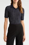 Veronica Beard Benedetta Plaid Polo