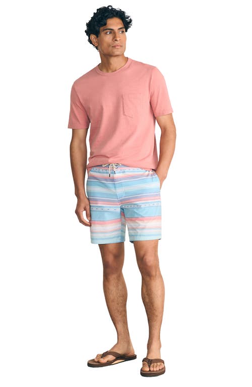 Faherty Sunwashed Board Shorts In Island Sunrise