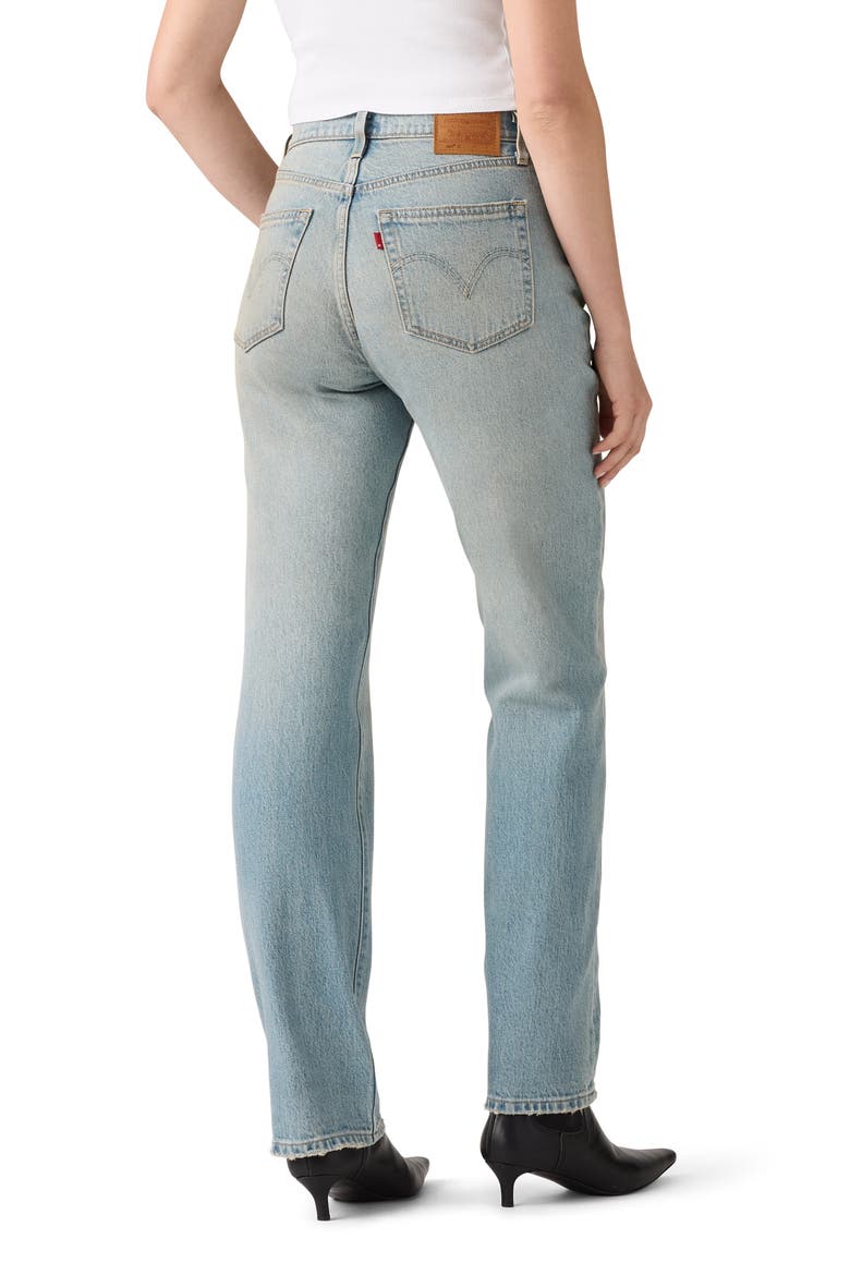 501® Curve High Waist Straight Leg Jeans, Alternate, color, OFF ROADING STF STR