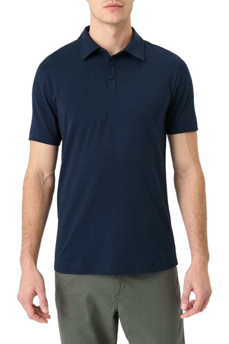 Luxe Essential Slim Polo Made With Organic Cotton, Main, color, Navy