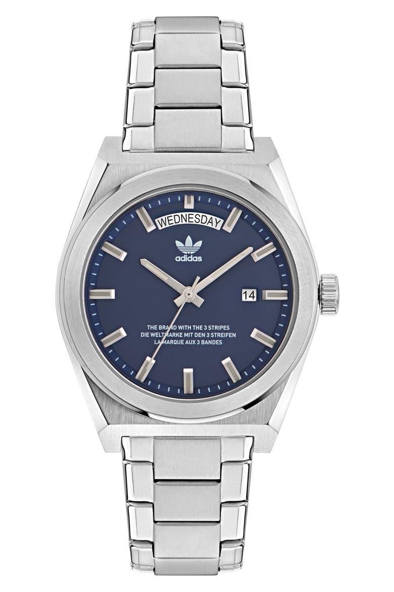 Bracelet Watch, Main, color, STAINLESS STEEL/ BLUE