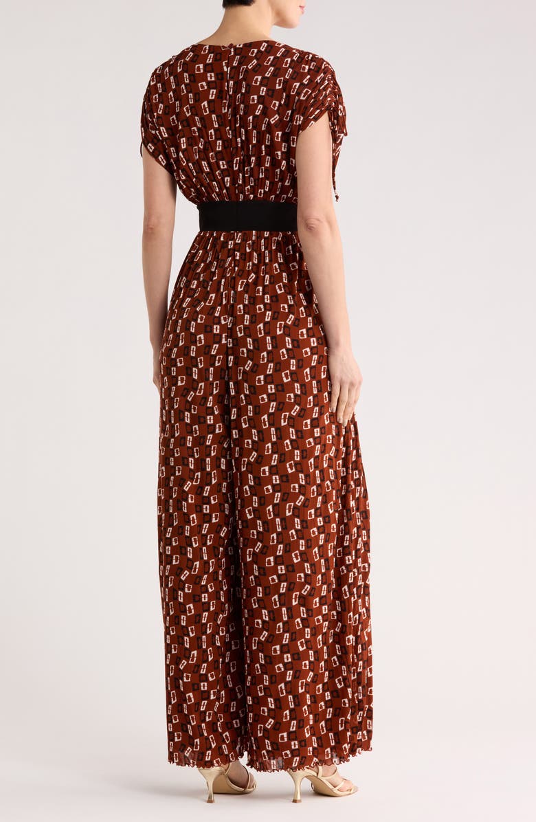 DVF Andra Wide Leg Jumpsuit, Alternate, color, Chain Spots Brown Sm