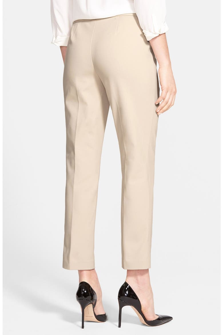 'Veloria' Slim Ankle Pants, Alternate, color, TAN OXFORD