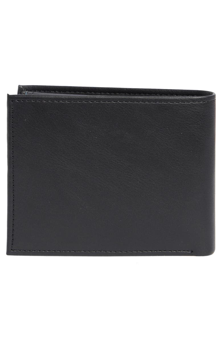 Original Penguin Leather Passcase Wallet, Alternate, color, Black