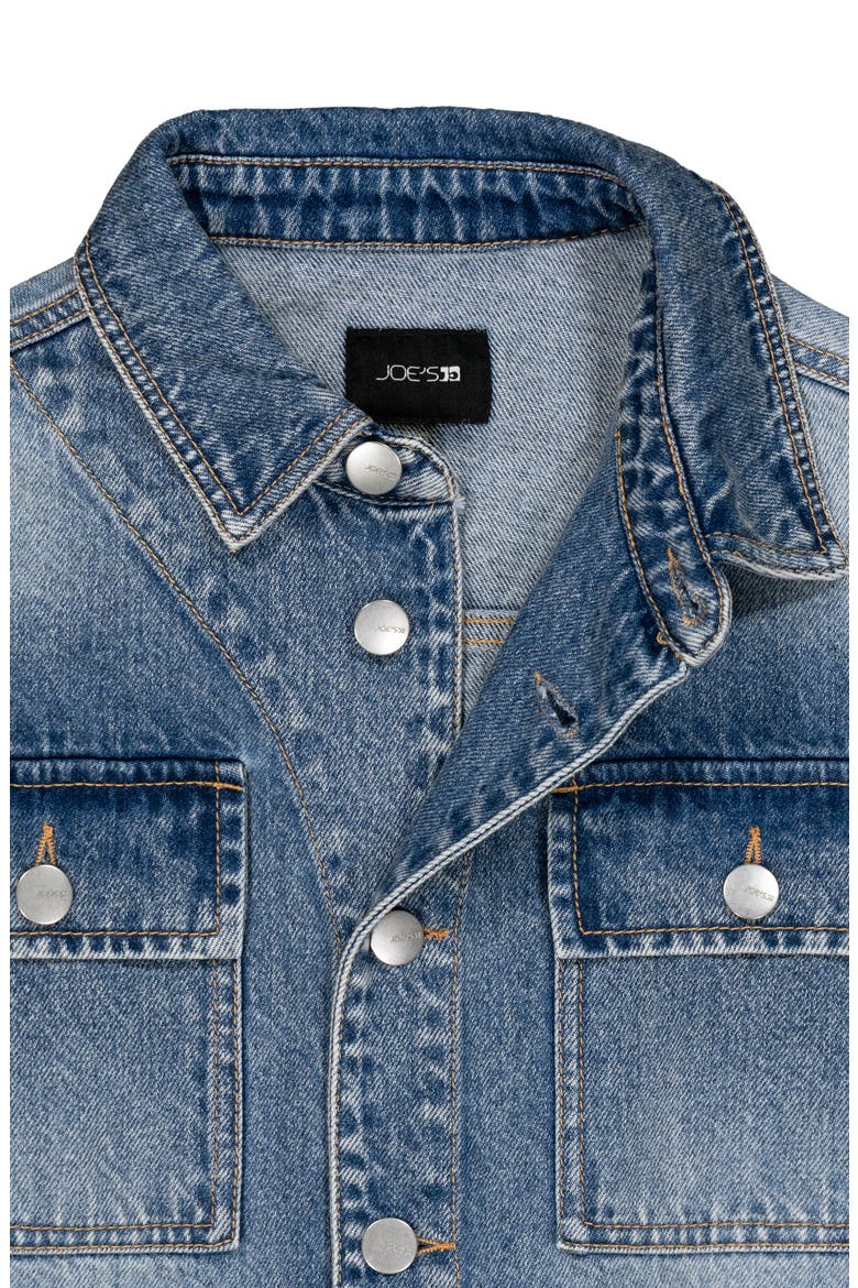 Kids' Long Sleeve Denim Shirt, Alternate, color, LIGHT WASH