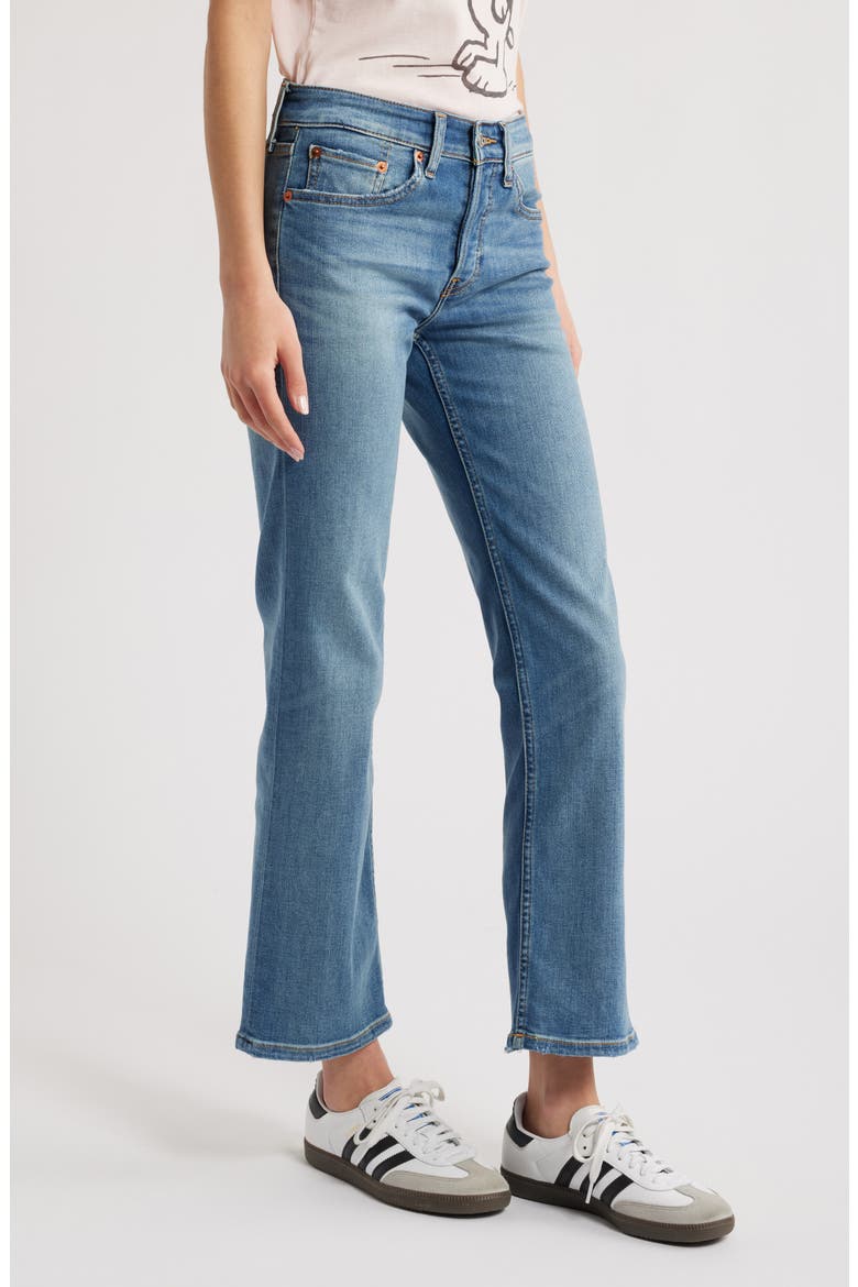 Slim Straight Crop Jeans, Alternate, color, BLASTED
