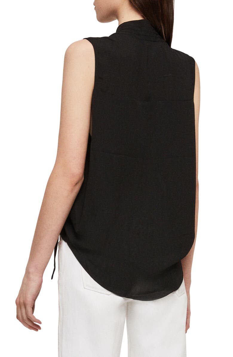 AllSaints Ami Wrap Front Blouse, Alternate, color, 