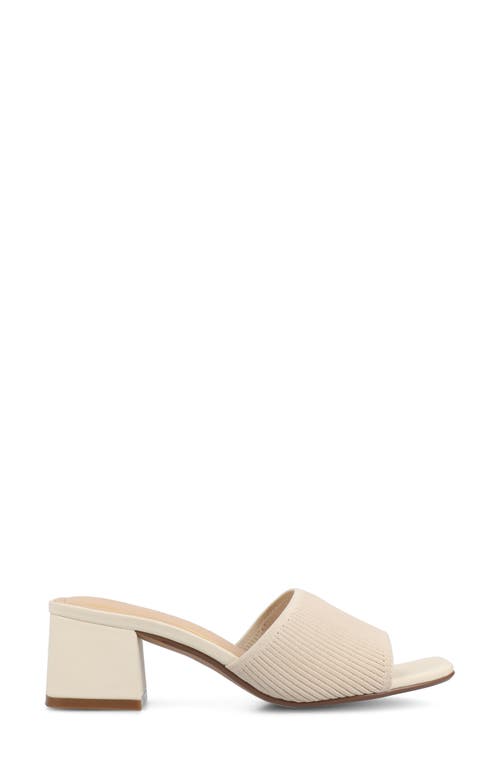 Journee Collection Shilin Slide Sandal In Beige