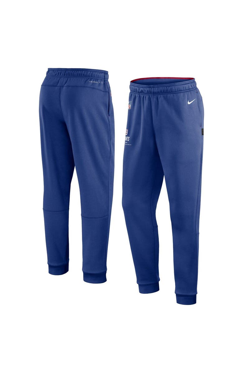 Nike Men's Nike Royal New York Giants Sideline Logo Performance Pants, Alternate, color, 