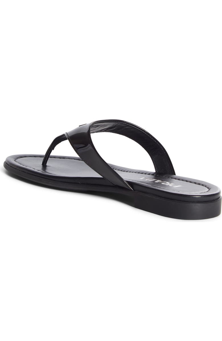 Prada Logo Thong Sandal, Alternate, color,