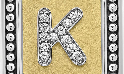 Lagos Signature Caviar Initial Enhancer In Two-tone K