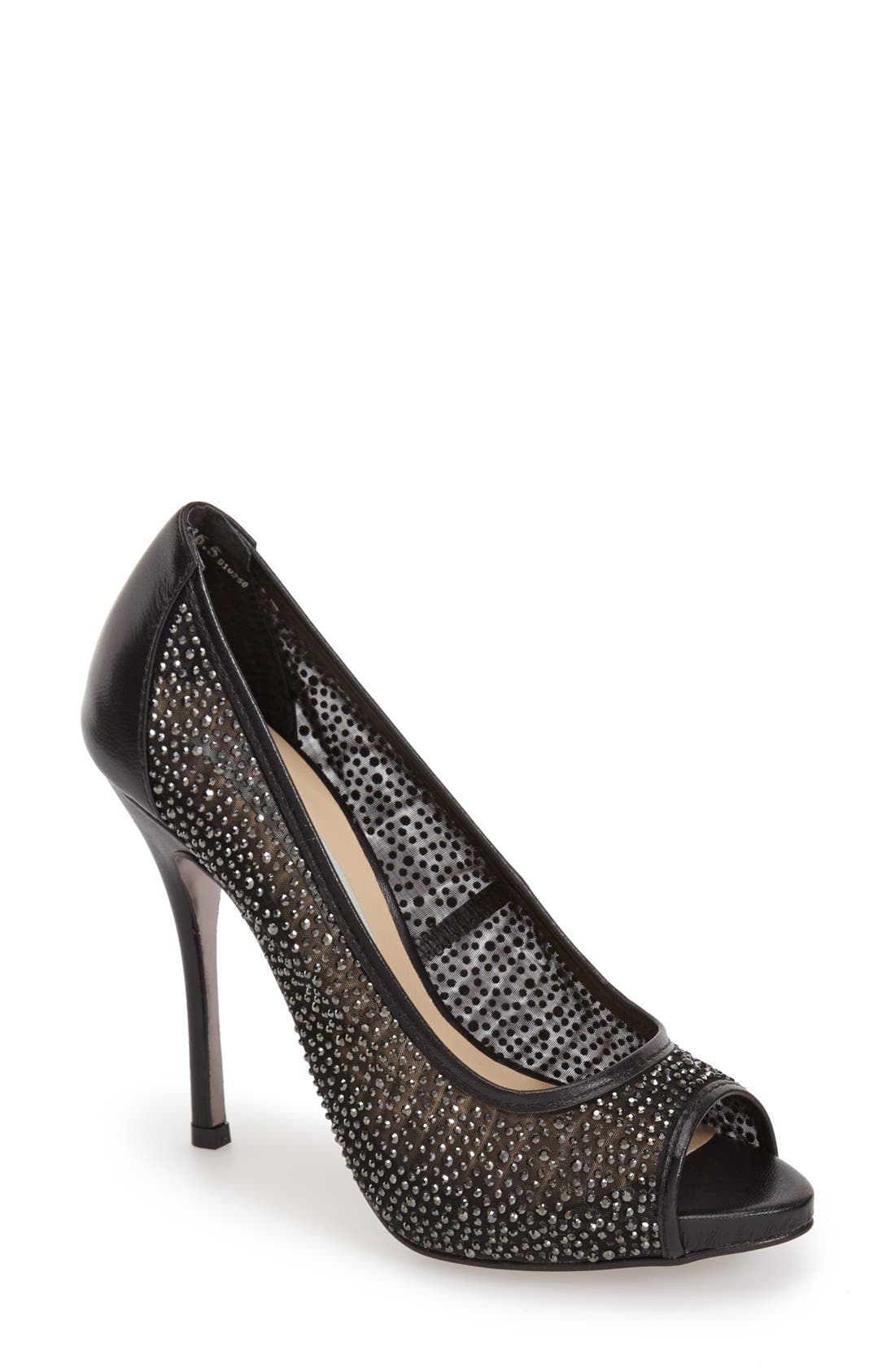 Kristin Cavallari 'Light' Peep Toe Mesh Pump, Main, color, 