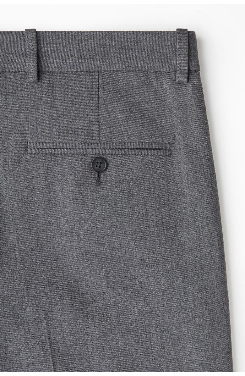 H&M Regular Fit Tailored Trousers, Alternate, color, Gray