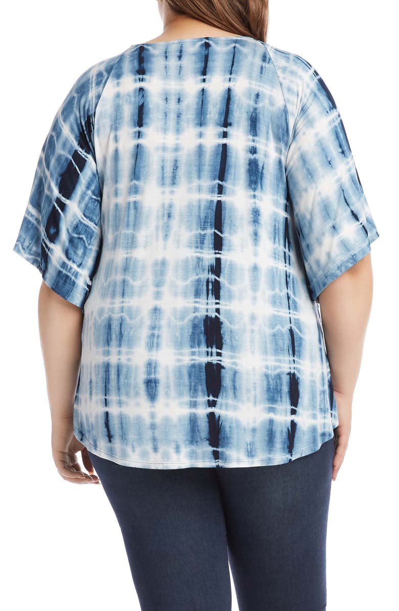 Karen Kane Tie Dye Front Tie T-Shirt, Alternate, color,