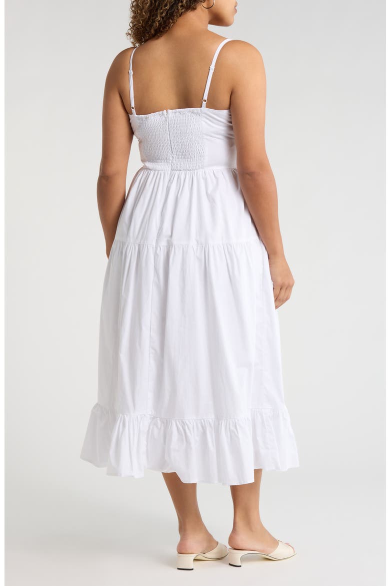 Brynley Cami Midi Sundress, Alternate, color, WHITE
