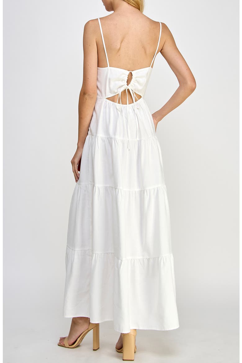 Tiered Maxi Sundress, Alternate, color, WHITE