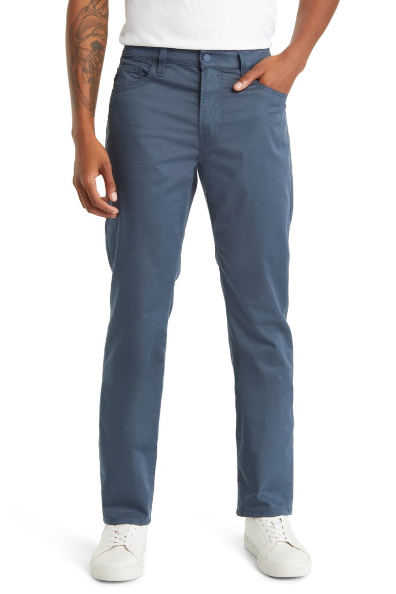 Everett Commuter Performance Slim Straight Pants, Main, color, INDIGO DUSK