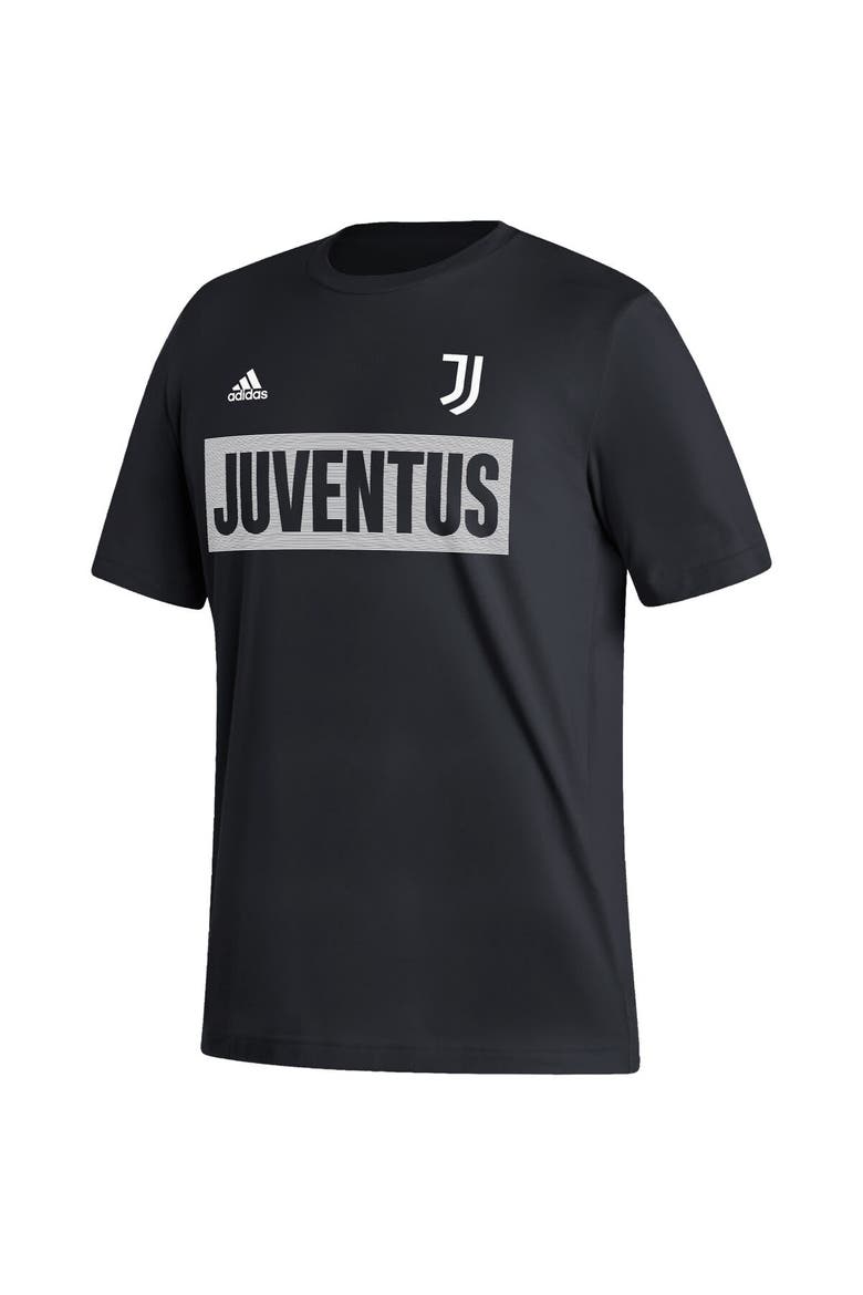 Men's adidas Black Juventus Culture Bar T-Shirt, Alternate, color, Black