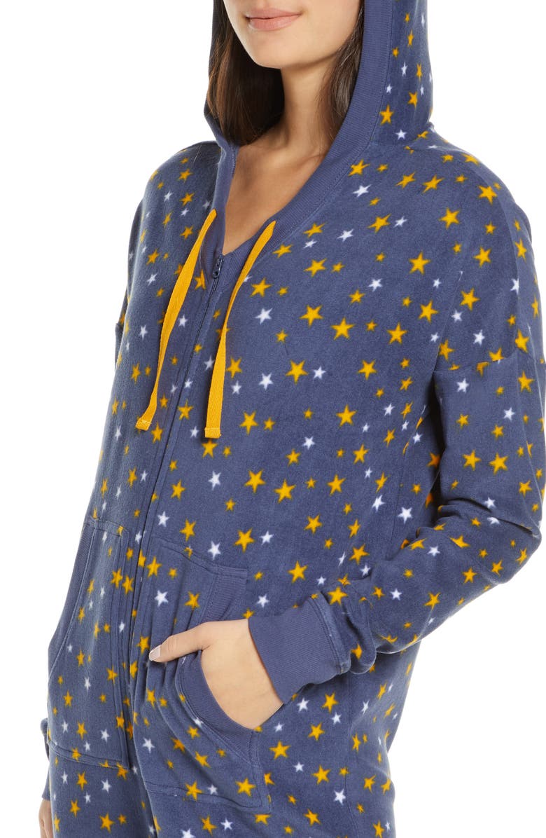 BP. Microfleece Hooded Jumpsuit Pajamas, Alternate, color,