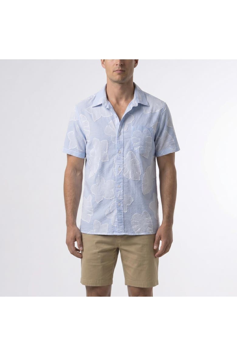 Joseph Striped Floral Shirt, Main, color, Blue