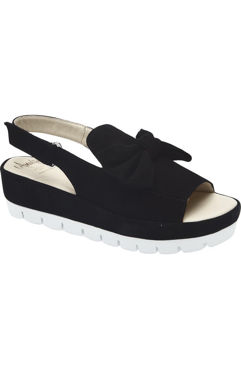 Amalfi by Rangoni Bartali Slingback Sandal, Main, color, Black