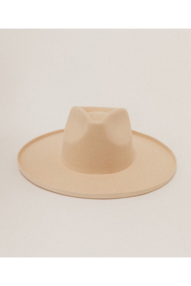 Five Points Wide Brim Fedora Hat, Alternate, color, Buckskin