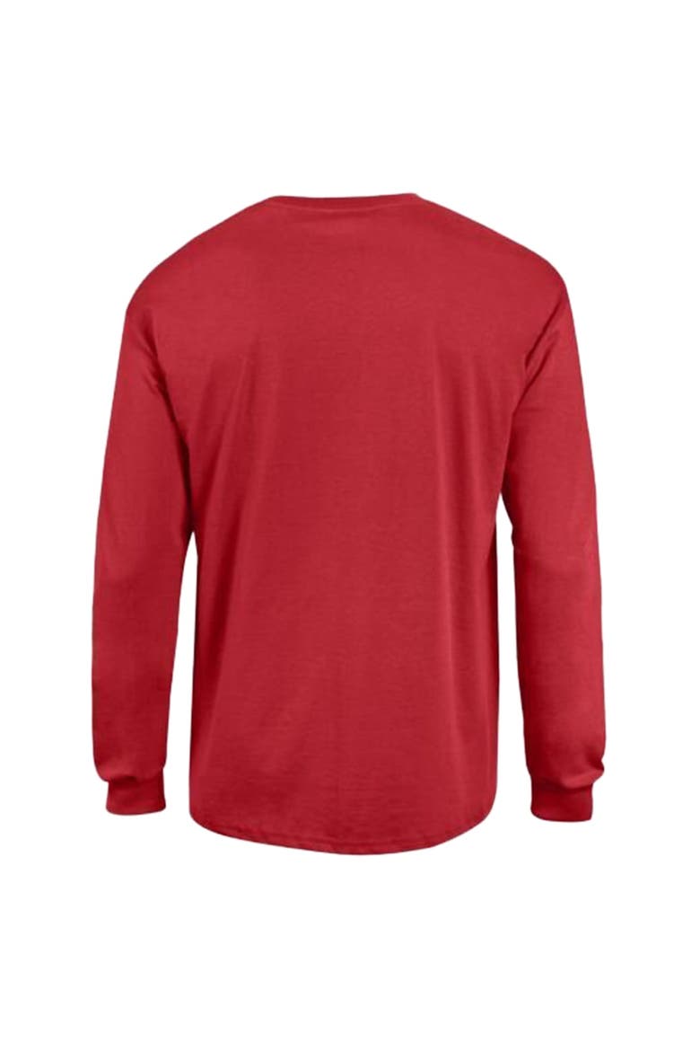 Men's Champion Red Houston Texans Arch Over Logo Long Sleeve T-Shirt, Alternate, color, Red