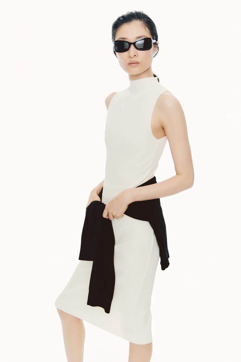 Jersey Pencil Skirt, Main, color, Cream