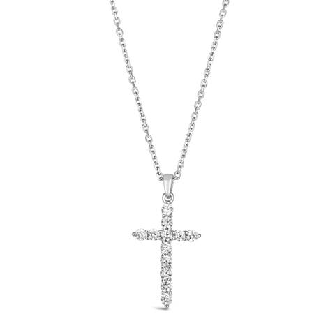 Skinny Diamond Cross Necklace