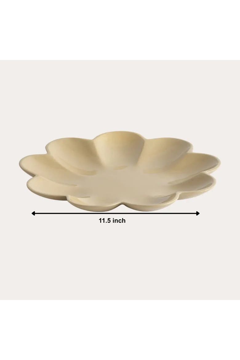 Decorative Petal Tray, Alternate, color, Beige