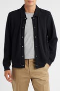 Wax London Hays Jersey Snap-Up Overshirt