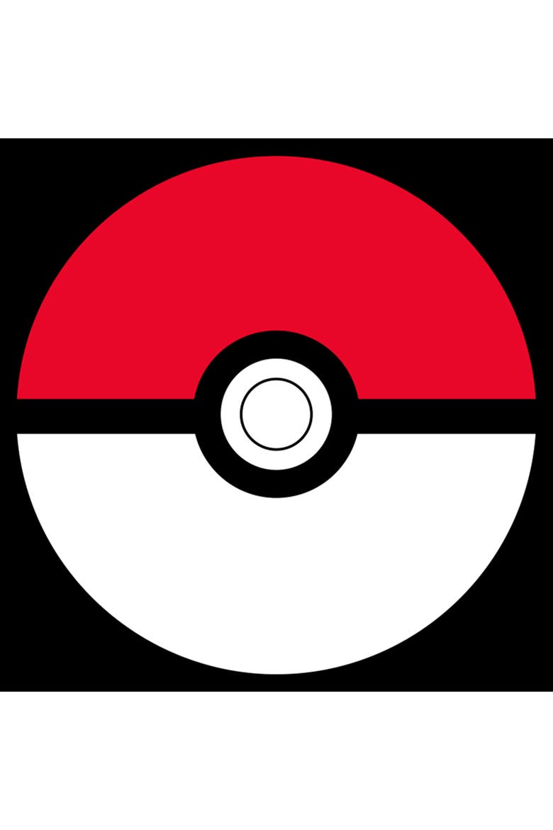 Boy's Pokemon Pokeball Icon  Graphic T-Shirt, Alternate, color, Black