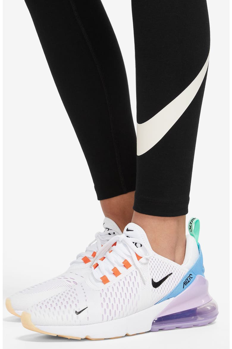 Sportswear Classics High Waist Leggings, Alternate, color, 010BLACK/ SAIL