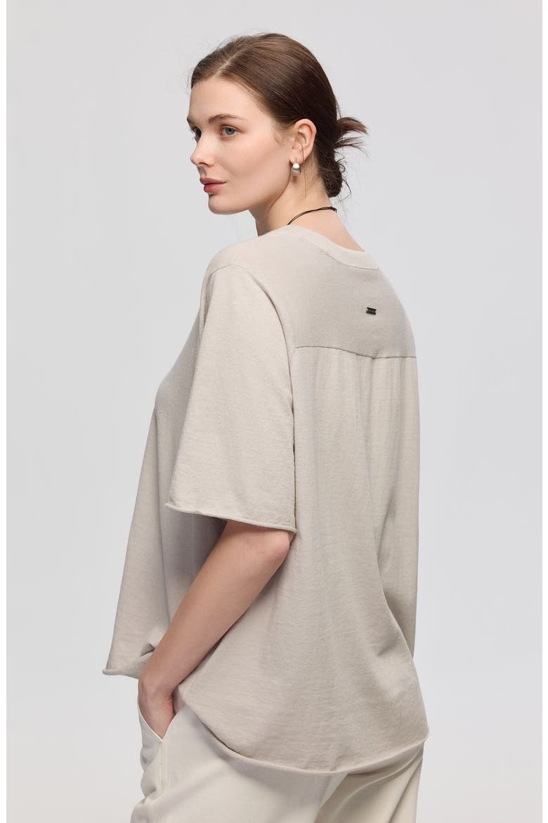 Hemp Essentials Sweater Knit Tee, Alternate, color, Grounded