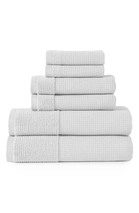 Waffle Rib 6-Piece Towel Set
