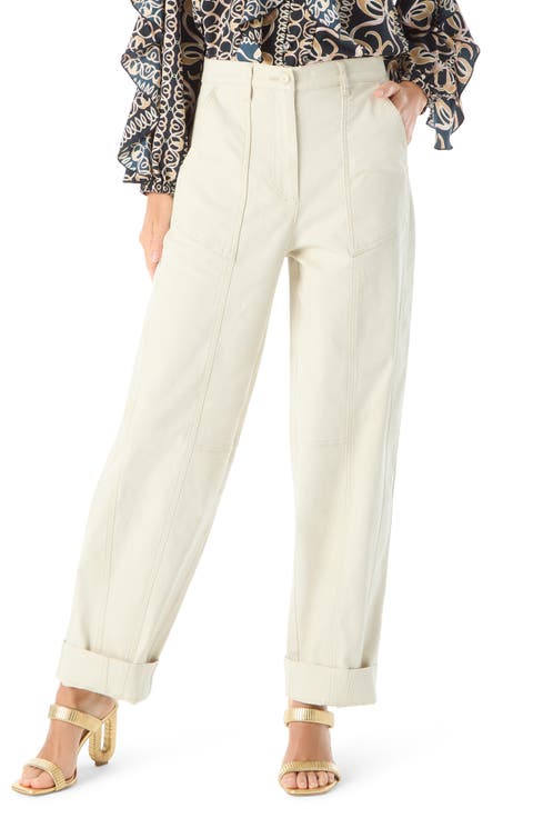 Angelica Tapered Utility Jeans (Rainy Day)