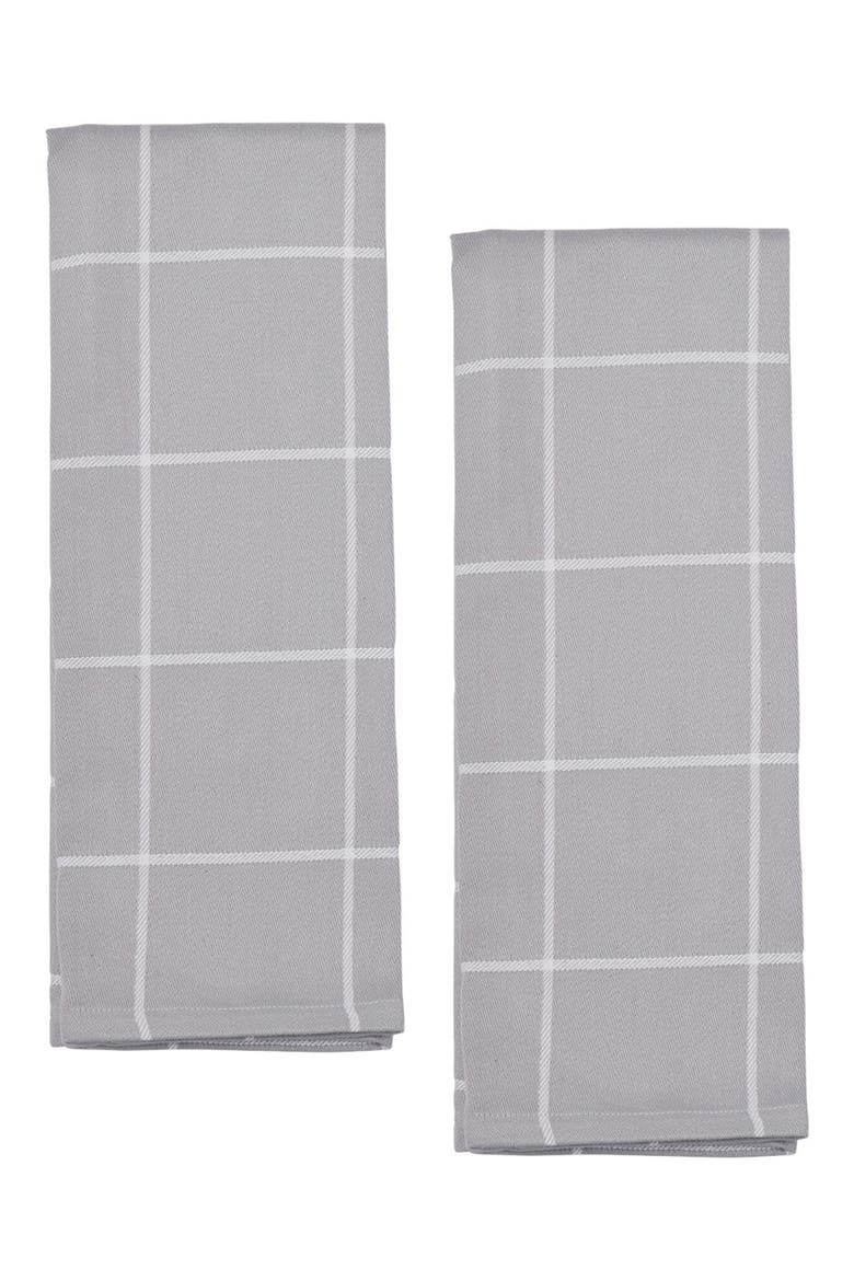 Assorted Set of 4 Cotton Kitchen Towels, Alternate, color, GREY