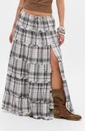 BDG Urban Outfitters Nova Tiered Gauze Midi Skirt