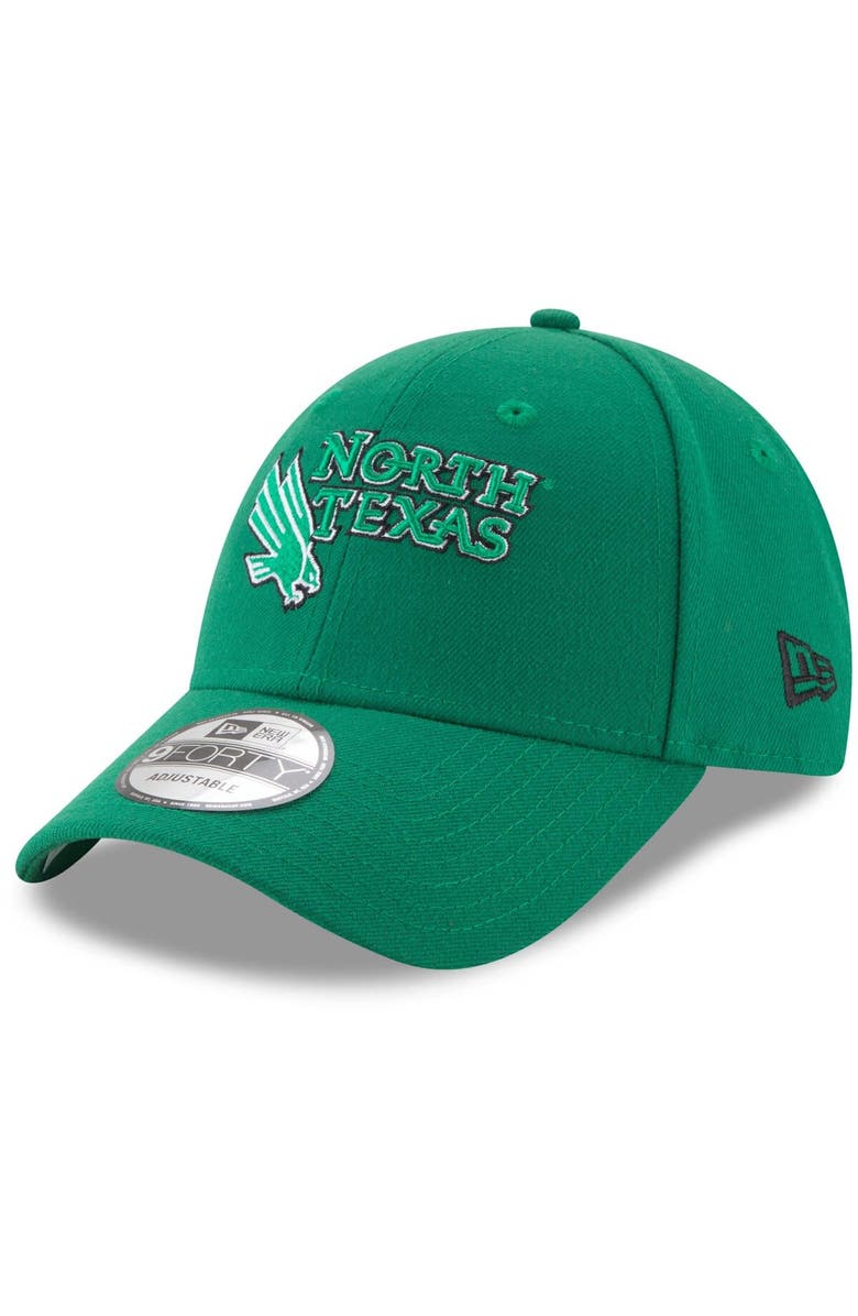 New Era Men's New Era Kelly Green North Texas Mean Green The League 9FORTY Adjustable Hat, Main, color, Kelly Green