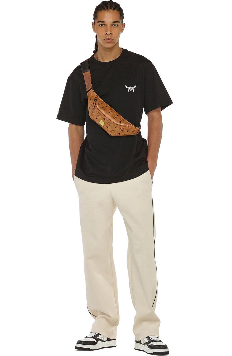 MCM Fursten Belt Bag in Visetos, Alternate, color, Cognac