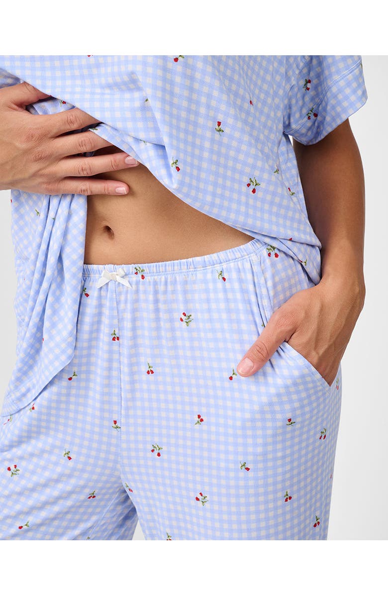 WeWoreWhat Sleep Pull-On Pants, Alternate, color, Baby Blue/Iv Mt